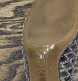 Inc International Concepts Slip-On Lattice Heels Clear Brown Multi 6.5M