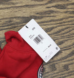 Jordan Boys Gametime Hooded Fleece Hoodie Sweatshirt 95F209G Red / Black S