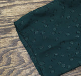 Tommy Hilfiger Self Tie Puff Sleeve Clip Dot Chiffon Midi Dress Spruce Green 14