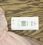 Bonnie Jean Girls Toddler Odette Ballerina Party Dress Gown Blush Pink 6-9M