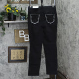 Christopher & Banks Womens Embellished Relaxed Fit High Rise Jeans 9900