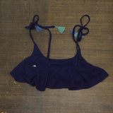 Xhilaration Womens Tassle Tie Bikini Swim Top 1667555a5af966 Navy Blue M