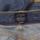 J. Crew Mens The Sutton Zipper Fly Straight Leg Jeans 166c1e84f9ebd8 Blue 35x32