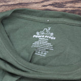 Peace Frogs Mens Cotton Long Sleeve Graphic T-Shirt Tee 166a85dedaa613 Green M
