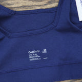 Gap Body Womens Logo Comfort Square-Neck Knit Bralette GPW01052 Elysian Blue XS