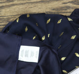 City Studios Juniors Foil-Print Jersey Fit Mini Dress Navy Blue / Gold M