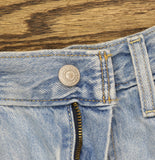 Levi's Womens Cinch Barrel High Rise Straight Leg Jeans Light Blue 25x31