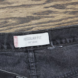 Levi's Vintage 505 Regular Fit Straight Leg Jeans Black Wash See Measurements