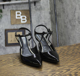 Kenneth Cole New York Womens ROMI Sling Pump Stiletto Heel KL22ROA01 Black 10M