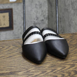 Journee Collection Women's Olivea Slides OLIVEA-SLIDE Black 8M