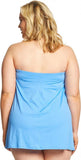 Lauren Ralph Lauren Womens Plus Size Flyaway Tummy-Control One Piece Blue 18W