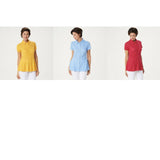 Isaac Mizrahi Live! Women's Polka Dot Button Front Knit Peplum Top