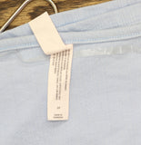 Auden Womens Variegated Ribbed Long Sleeve Pajama Top 94645637 Light Blue S
