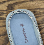 Bearpaw Open Toe Platform Suede Slip On Slide Sandals Tourmaline Blue 9M