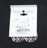 A & I Womens Fashion Boho Chic Teardrop Filigree Dangly Earrings Silver Gray 2"