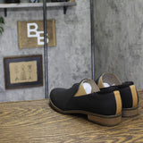 Dr.Scholl's Womens Ruler Slip-On Block Heel Loafers G4575S1 Black 7.5M