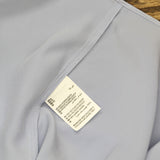 State Of Day Womens Silk Touch Woven Pajama Shirt Top Eventide Blue XL
