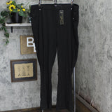 DG2 by Diane Gilman Womens Pull-On Stretch Ponte Boot-Cut Pants Black 3X Tall
