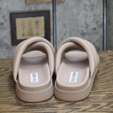 Steve Madden Womens Motte Faux Leather Slide Sandals MOTT03S1 Taupe Brown 6M