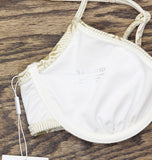Solid & Striped Womens Swim Bikini The Eva Top Brule Brown M