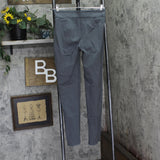 Marla Wynne Premium Knit Ponte Trouser Pants 608904 Charcoal Gray 4