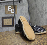 Aqua Womens Crochet Jolee Flats AQ-JOLEE Black 9.5M