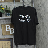 Hanes Mens Vintage Y2K Quasi-Metalloid Concert Band Tee Black L