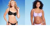 Wild Fable Womens Shirred Underwire Bikini Top PID-G84E3G