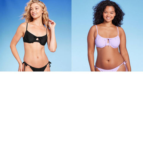 Wild Fable Womens Shirred Underwire Bikini Top PID-G84E3G