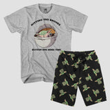 Star Wars Men's Grogu Pajama Sleep Shirt T-Shirt 85853677 Gray S