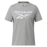 Reebok Womens Identity Tee Graphic T-Shirt II7743 Heather Gray XS
