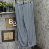 Danskin Womens Satin Lightweight Pajama Sleep Pants Gray XL