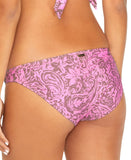 Raisins Juniors Lowrider Printed Bikini Bottom N710943 Mauve Pink M