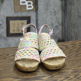 SO Adriene Kids Girls Wedge Sandals ADRIENEMULTI Pink Multi 4