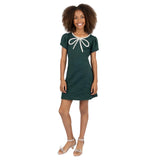 Speechless Short Sleeve Velvet Fit & Flare Party Dress Hunter Green 14