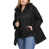 Lands' End Womens 3 in 1 Systems Jacket with Vest 1791640 Black XL