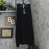 Marla Wynne Womens Matte Jersey Sleeveless Dress with Pockets 694275 Black PL