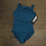 Miraclesuit Rock Solid Avra Underwire One-Piece Swimsuit Avra Blue Green 14