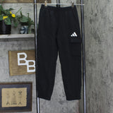Adidas Boys Fleece Sweatpants with Cargo Pockets Black 7