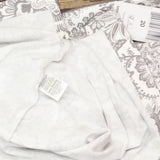 Vera Bradley Cotton Pajama Set Button-up Shirt and Shorts Java Lace Gray 2XL