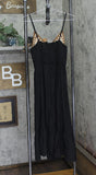 Raviya Womens Crochet-Bodice Midi Dress Cover Up 76613 Black / Brown S