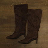 A New Day Justice Mid-Calf Boots with Memory Foam Insole 94568887 Brown 6M
