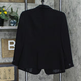 Jones New York Womens 3 Button Suit Jacket 10199680 Black 10