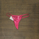 Lilac+london Womens Stretch Lace G-String Panty Panties KOD080 Raspberry Pink S