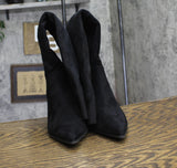 On 34th Womens Gabriellaa Over the Knee Dress Boot Black Microsuede 7.5M