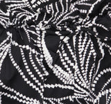 Swim Solutions Slash Pockets Swim One Piece Romper On The Vine Black / White 22W
