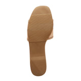 A New Day Womens Elain Floral Embroidered Mesh Slide Sandals Tan Brown 5.5M