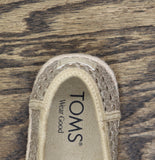 Toms Womens Valencia Platform Espadrille 10021921 Champagne Brown Metallic 7.5M