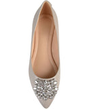 Journee Collection Womens Renzo Jeweled Flats RENZO-WD Gray 5.5W