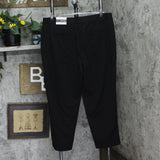 Rafaella Womens Plus Size Stretch Ankle Pants LRBFD097R1 Black 16W